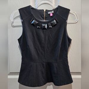 Vince Camuto black sleeveless tunic top size Xsmall